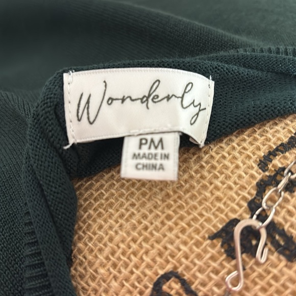 Wonderly Dark Green Raglan Sweater Petite - Picture 7 of 8